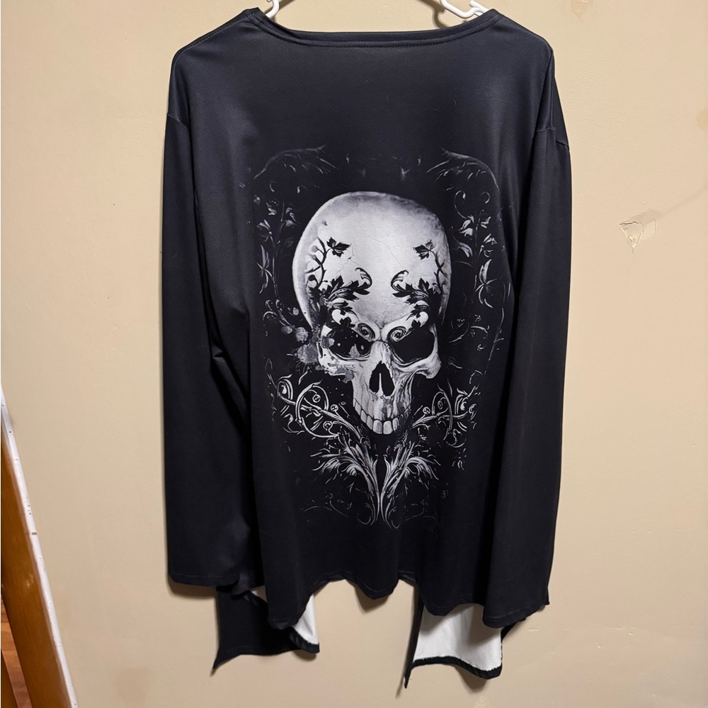 3 piece set- tank, jacket, yoga pants- Skull Design